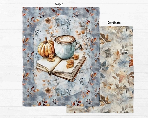 Cozy Fall Latte Time Blanket Panel
